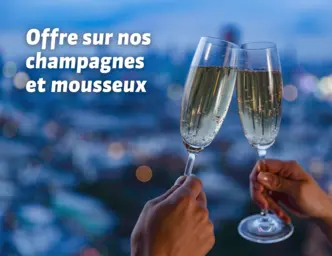 Offre champagnes et mousseux