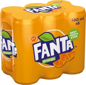 Fanta orange boîte